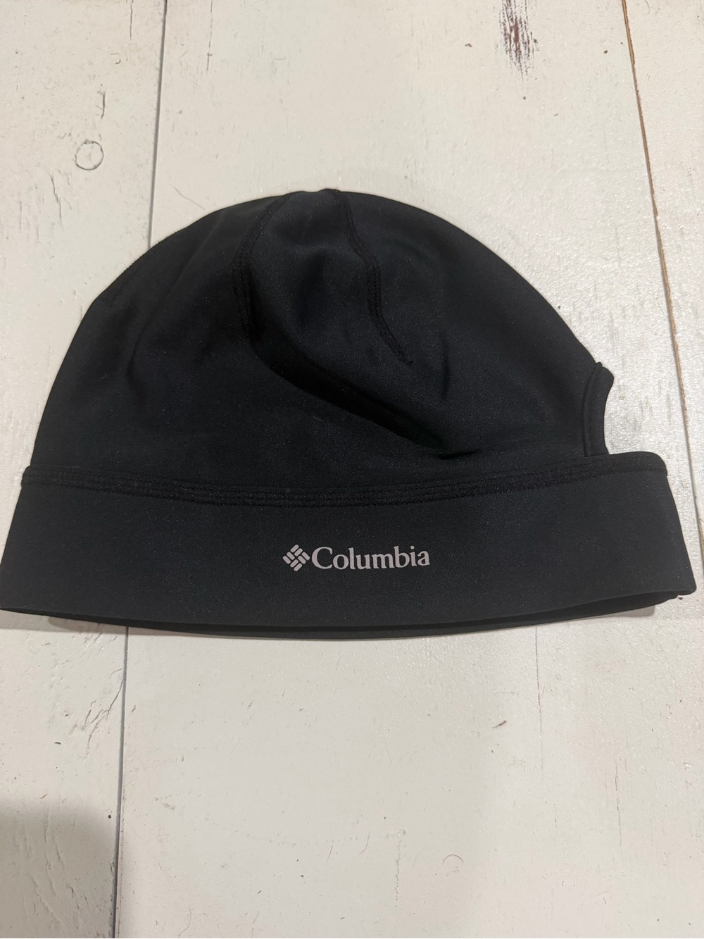 Columbia Black Reflective Logo Beanie